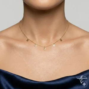 گردنبند مدال گل